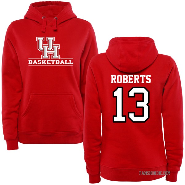 Womens Houston Cougars Pull-Over Hoodie 