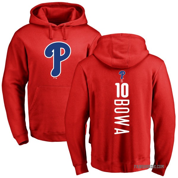 Youth Larry Bowa Philadelphia Phillies Red Backer Pullover Hoodie ...